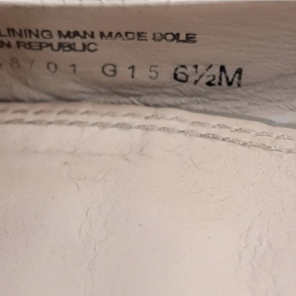 Tory Burch Taupe Leather Logo Ballet Flats